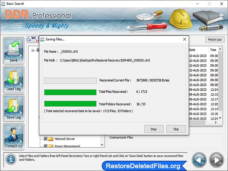 Screenshot of Restore Deleted Files 4.0.1.6