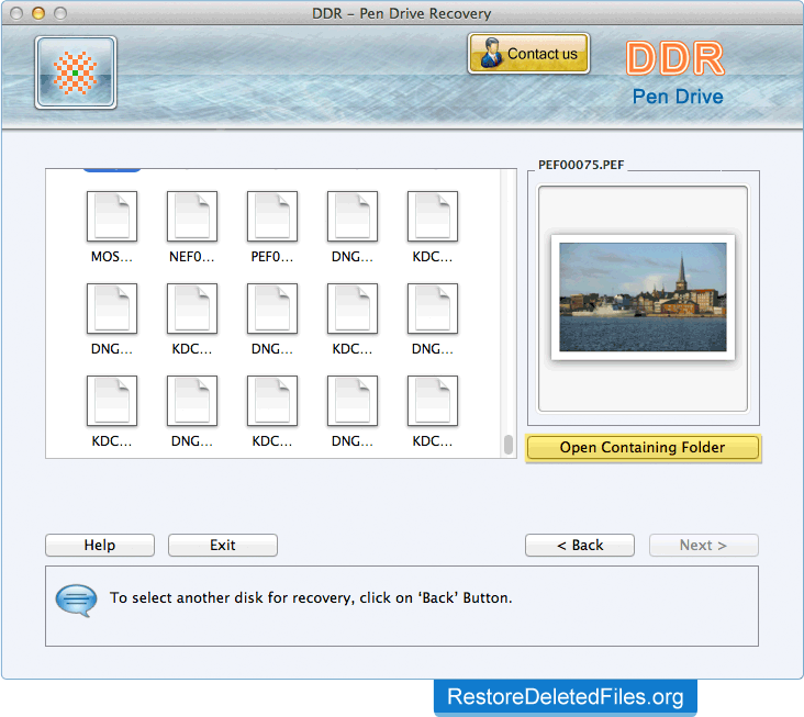 Recovered Data Mac Restore Files - USB Drive