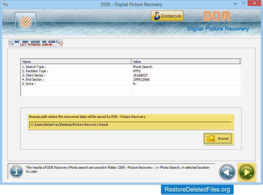 Browse Path Restore Software - Digital Photos