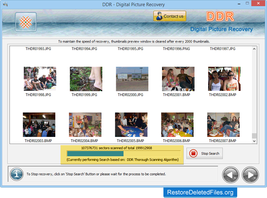 Disk Scanning Restore Software - Digital Photos