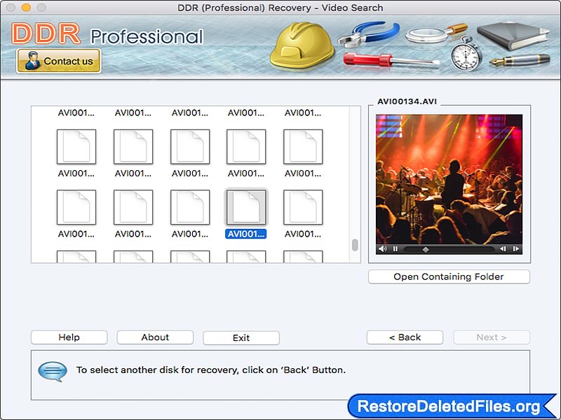 Screenshot of Recover Disc Mac