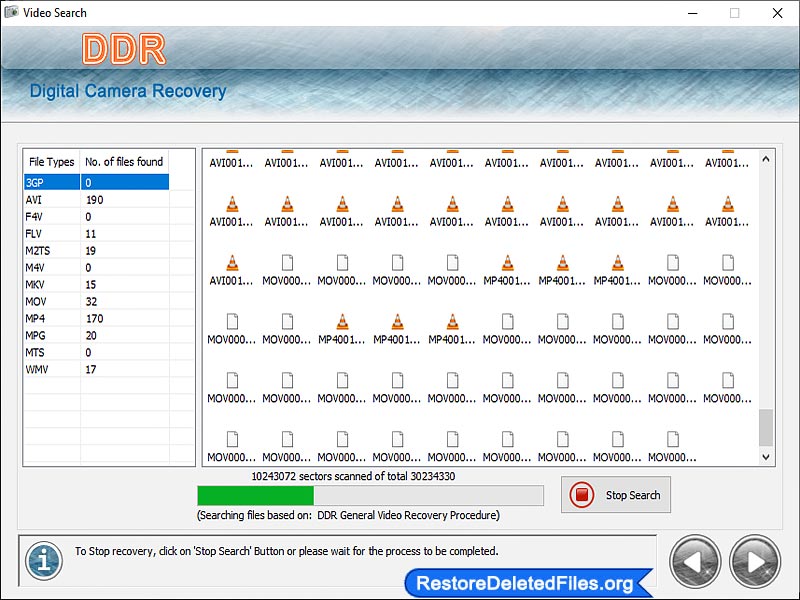 Screenshot of Digital Camera Photos Restore