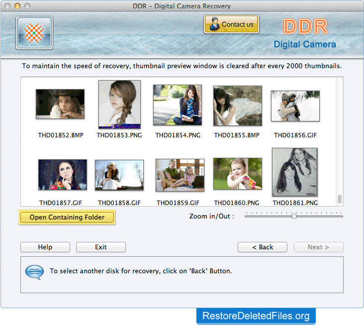 Recovered Data Mac Restore Files - Digital Camera