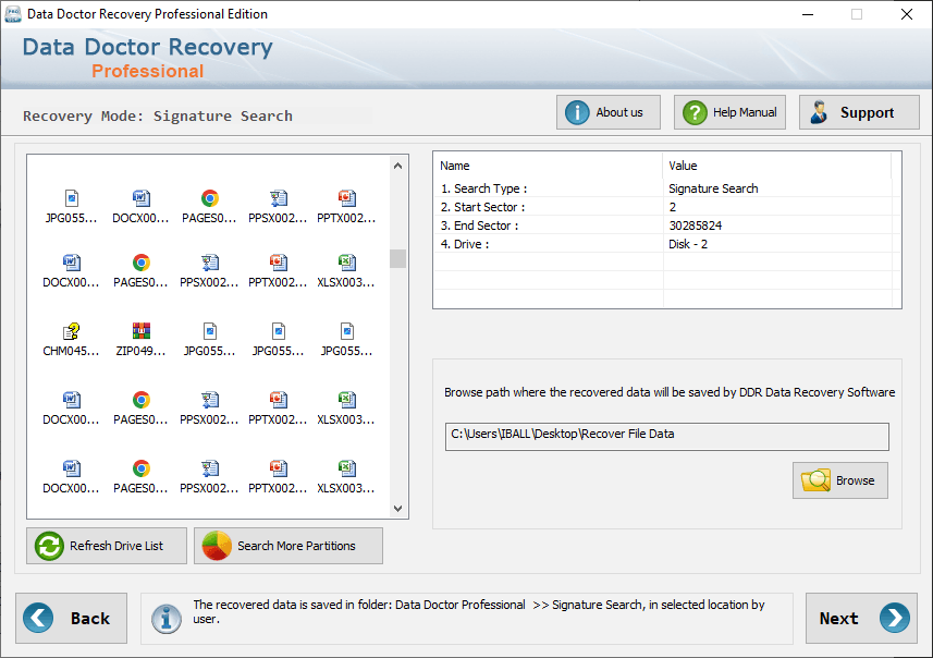 Recovered Data Recovered Data